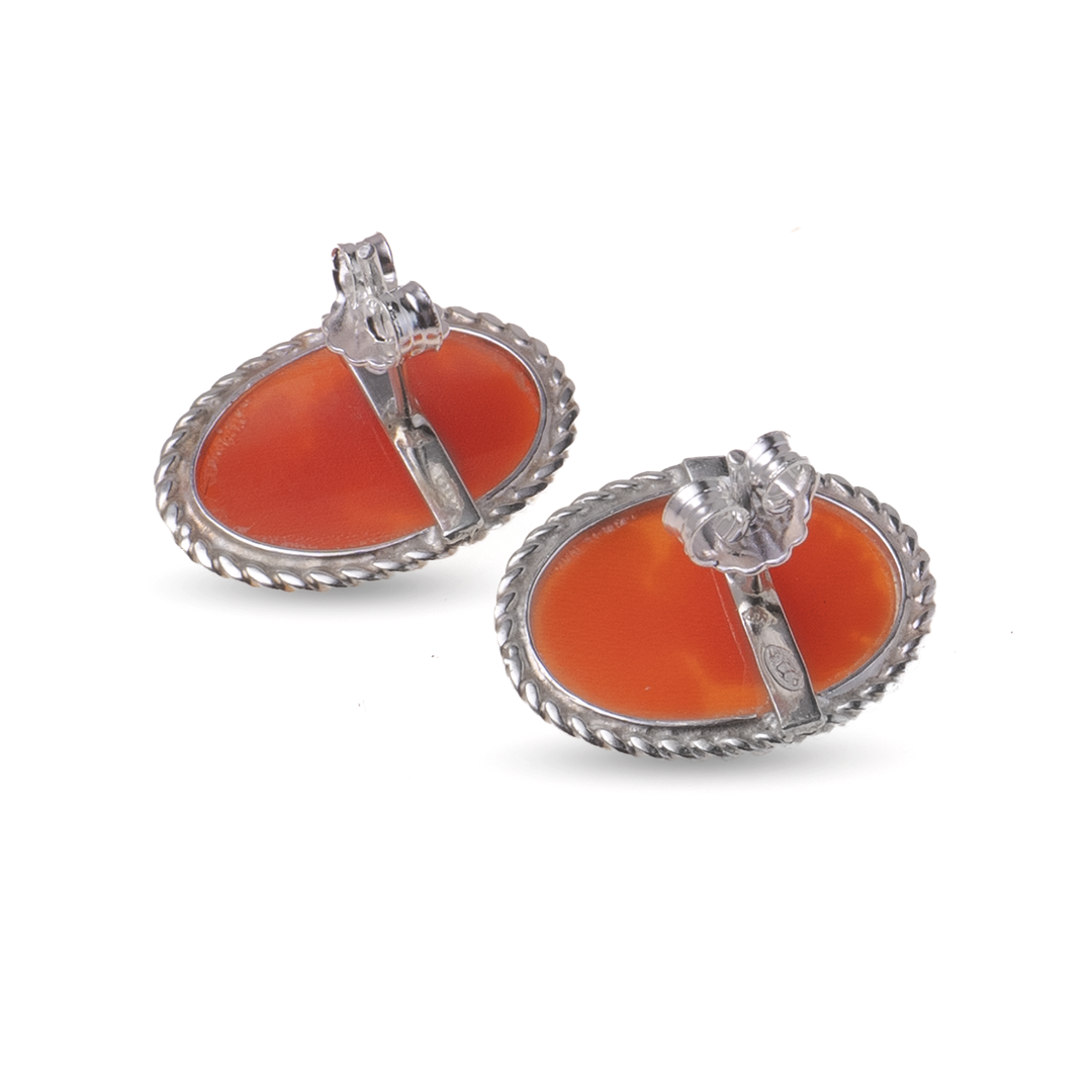 Cameo Earrings Profile Woman