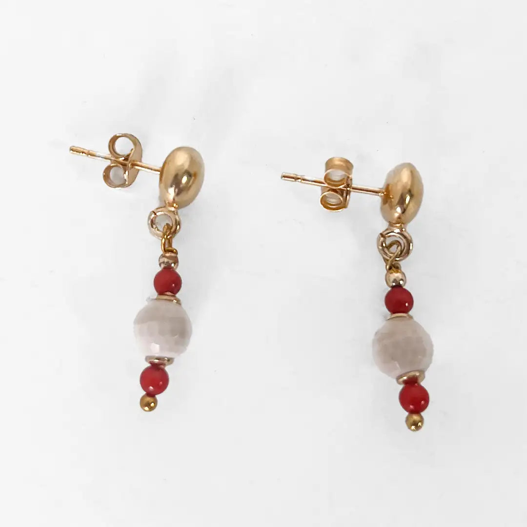 Orecchini Fantasia in Argento con Pietre Preziose