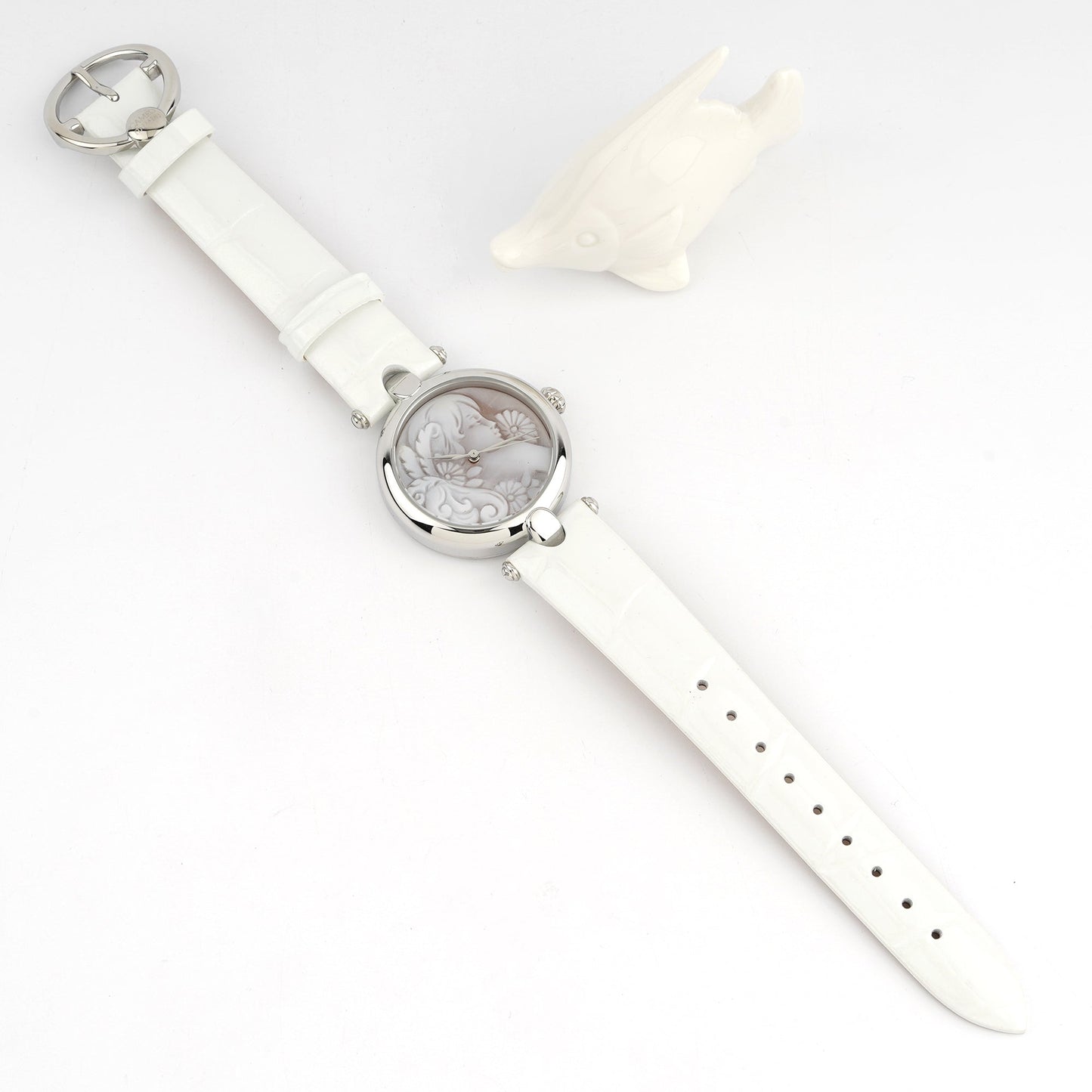 Italian Cameo Watch Partenope Cameo Profile Woman