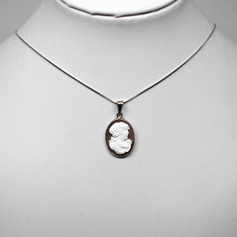 Pendente Cammeo Profilo Donna