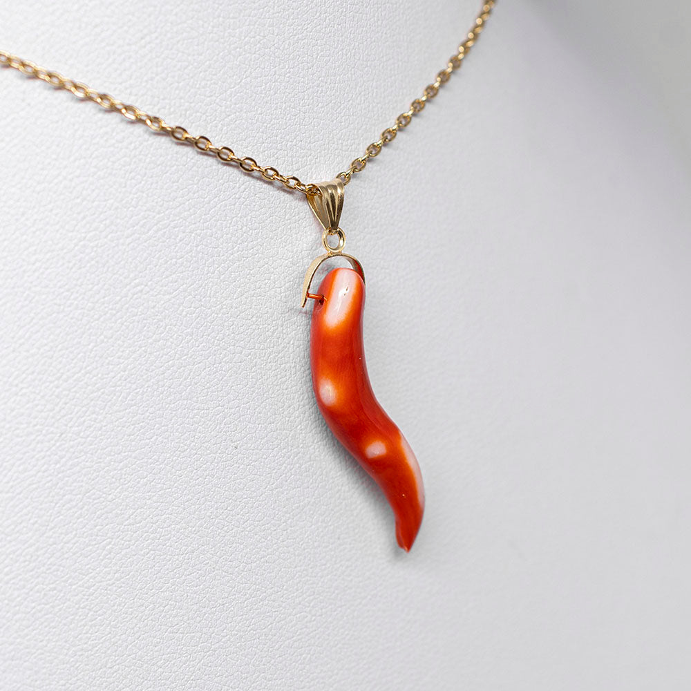 Pendente in Corallo "Corno"