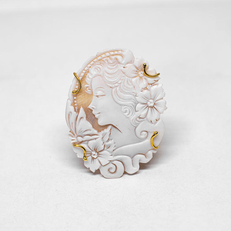 Cameo Brooch Profile Woman
