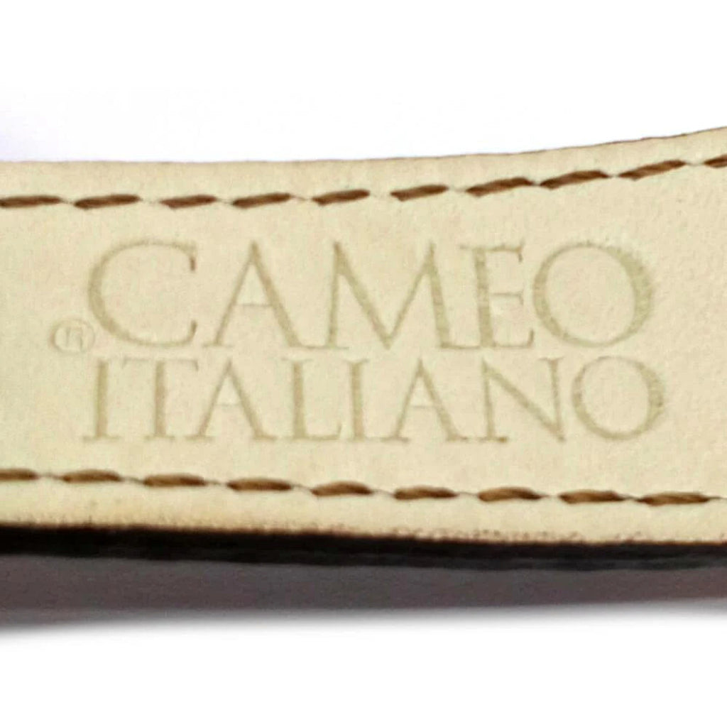 Italian Cameo Clock Partenope Cameo Daisies