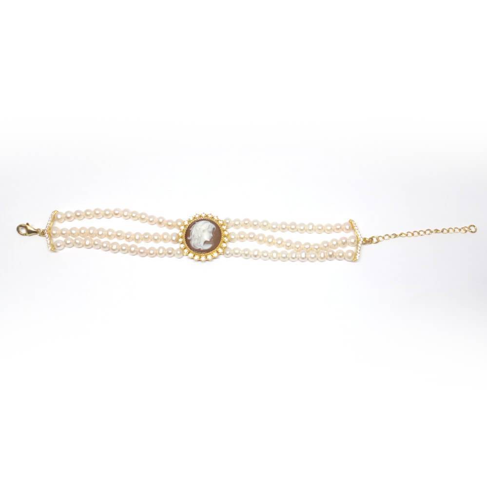 Italian Cameo Bracelet Cameo Face Woman