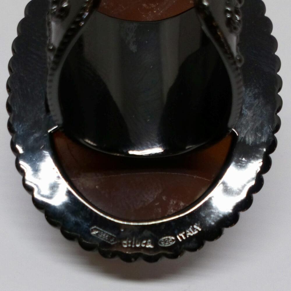 Anello Cameo Italiano Raffaello Cammeo Profilo Donna