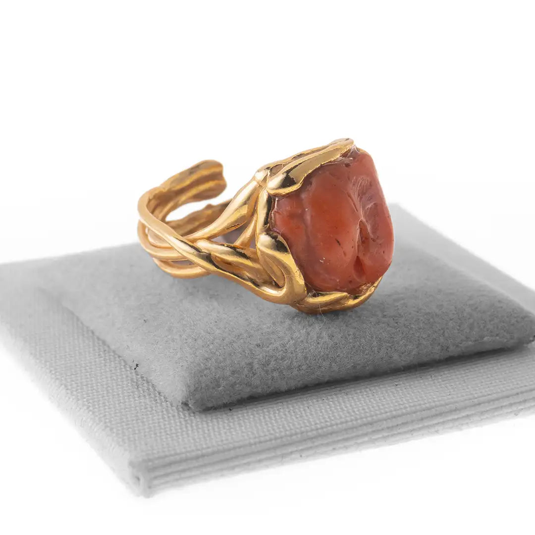 Anello in Corallo e Argento