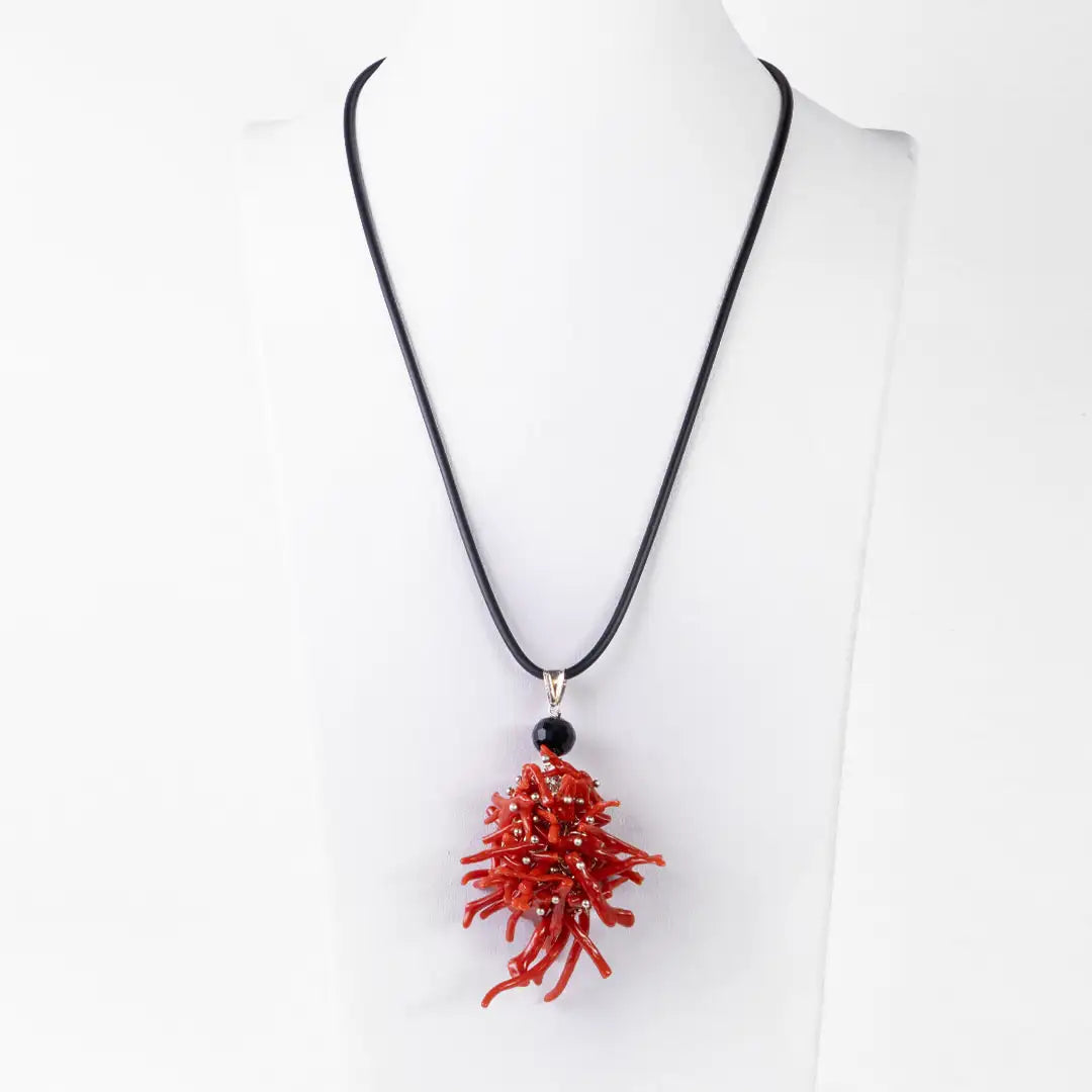 Pendente in Corallo e Agata