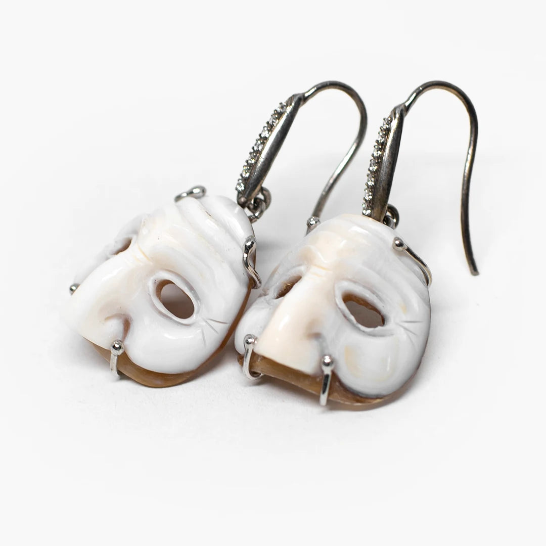 Pulcinella Prospect Cameo Earrings