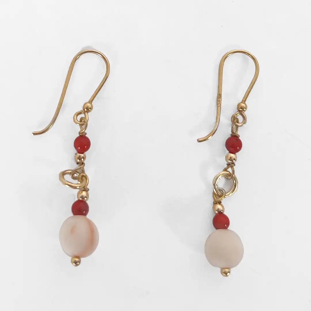 Fantasy Silver Earrings with Precious Stones