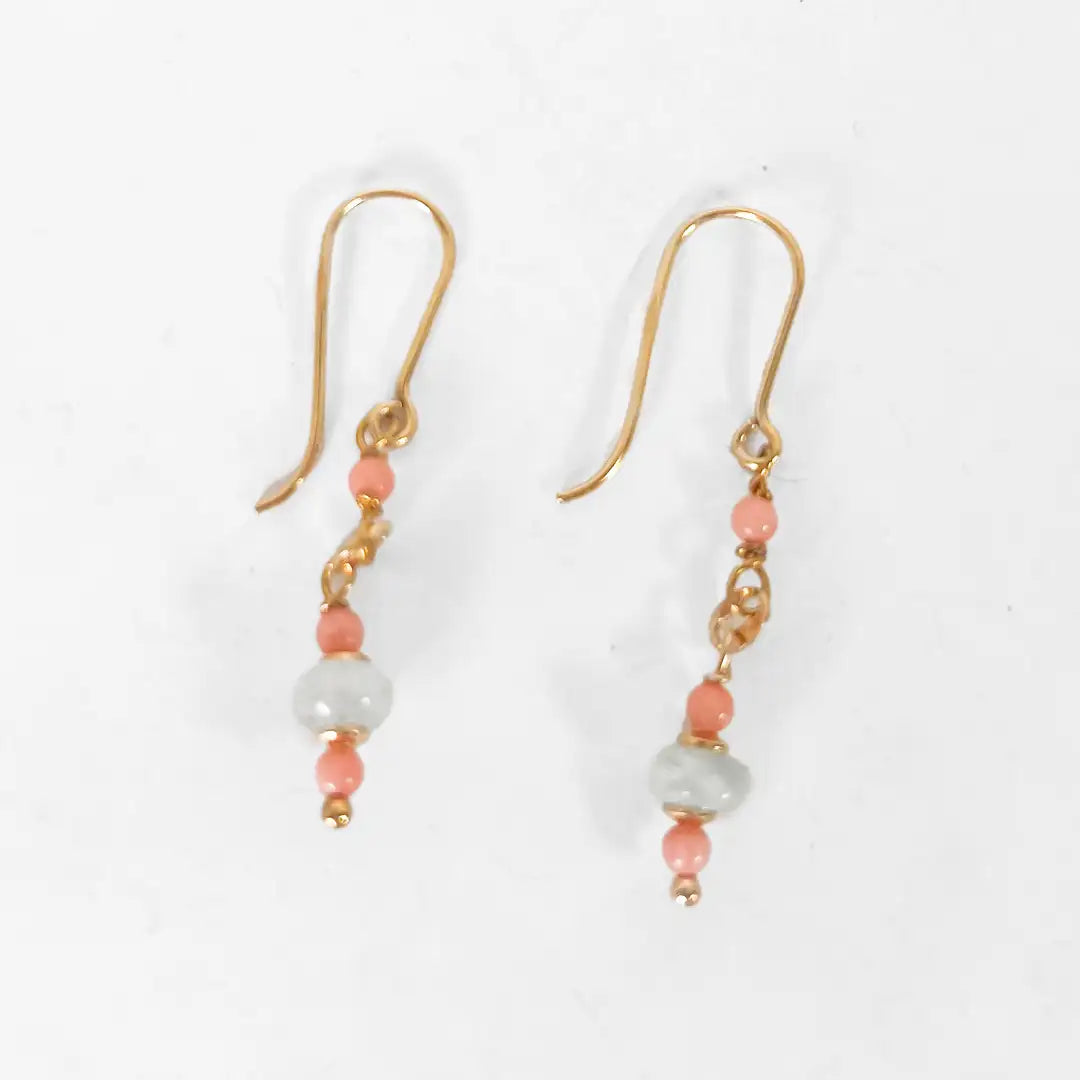 Fantasy Silver Earrings with Precious Stones