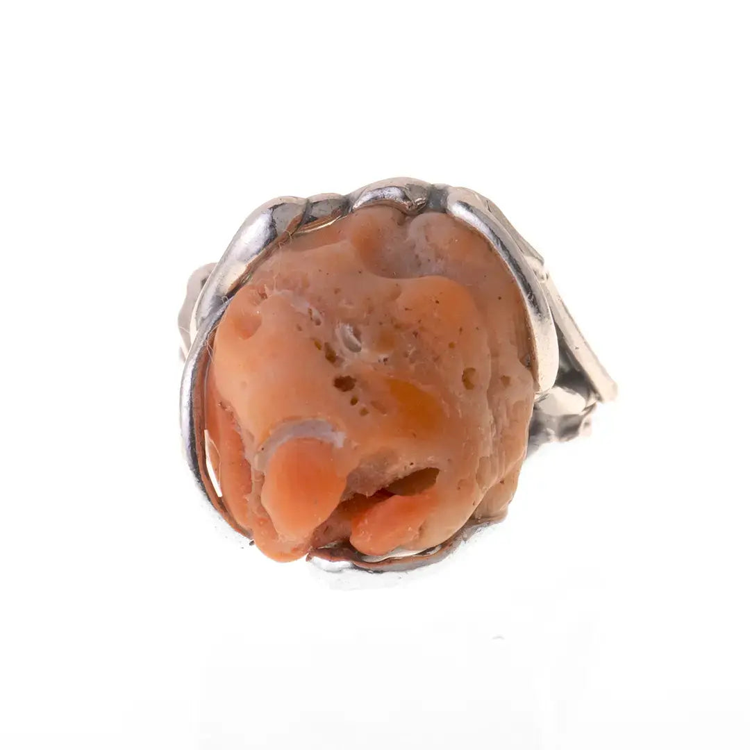 Raw Coral Ring