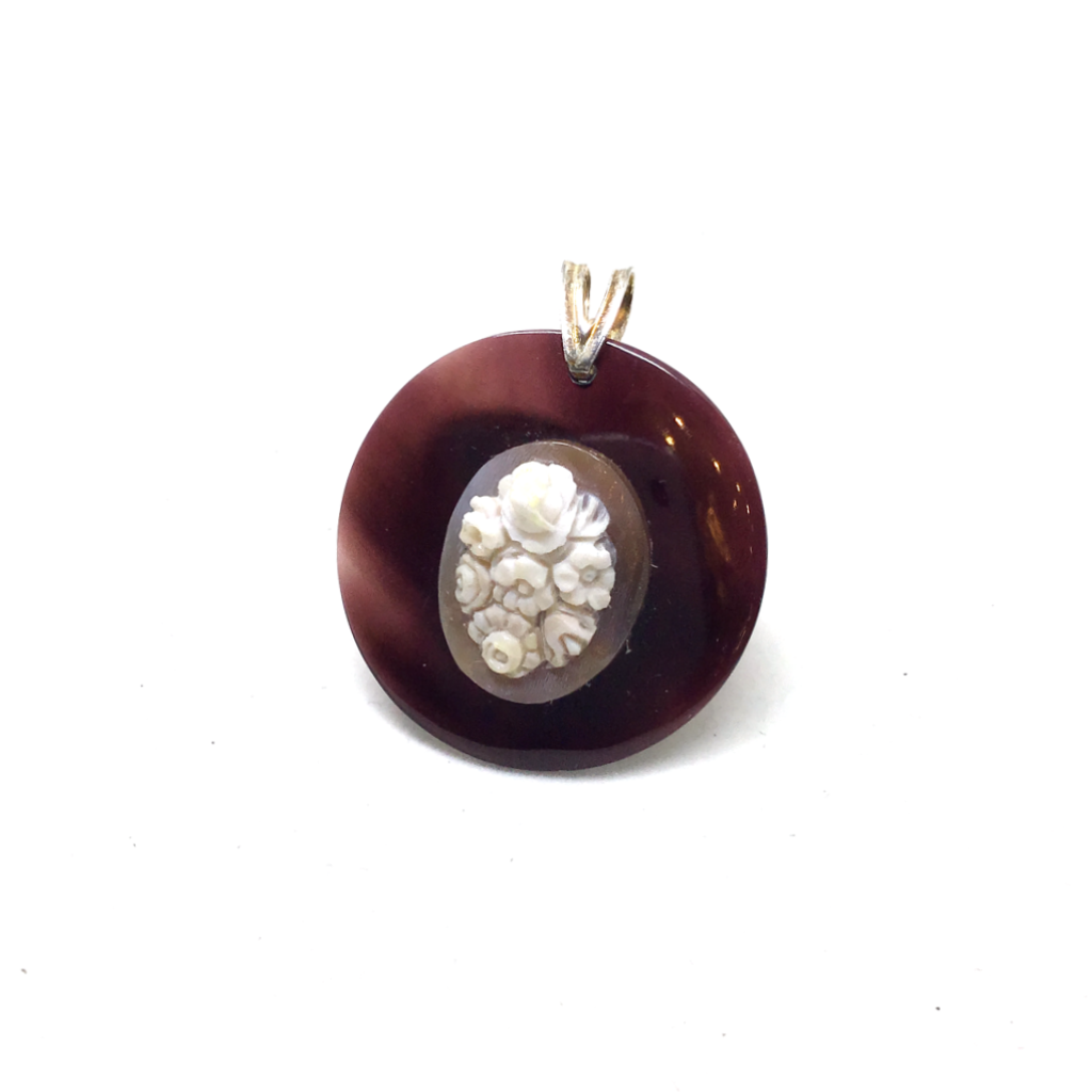 Pendente Artistico cammeo fiori