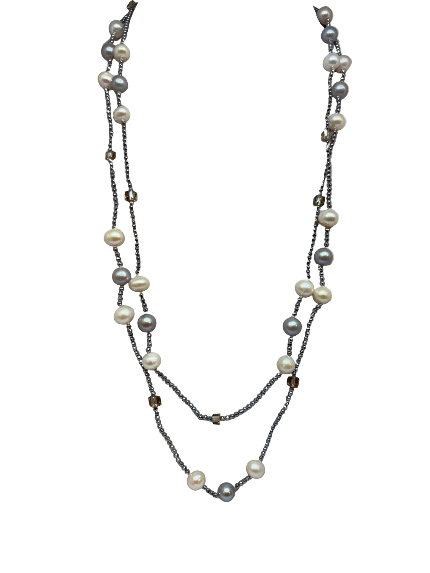 Collana Di Perle e Pietre Preziose