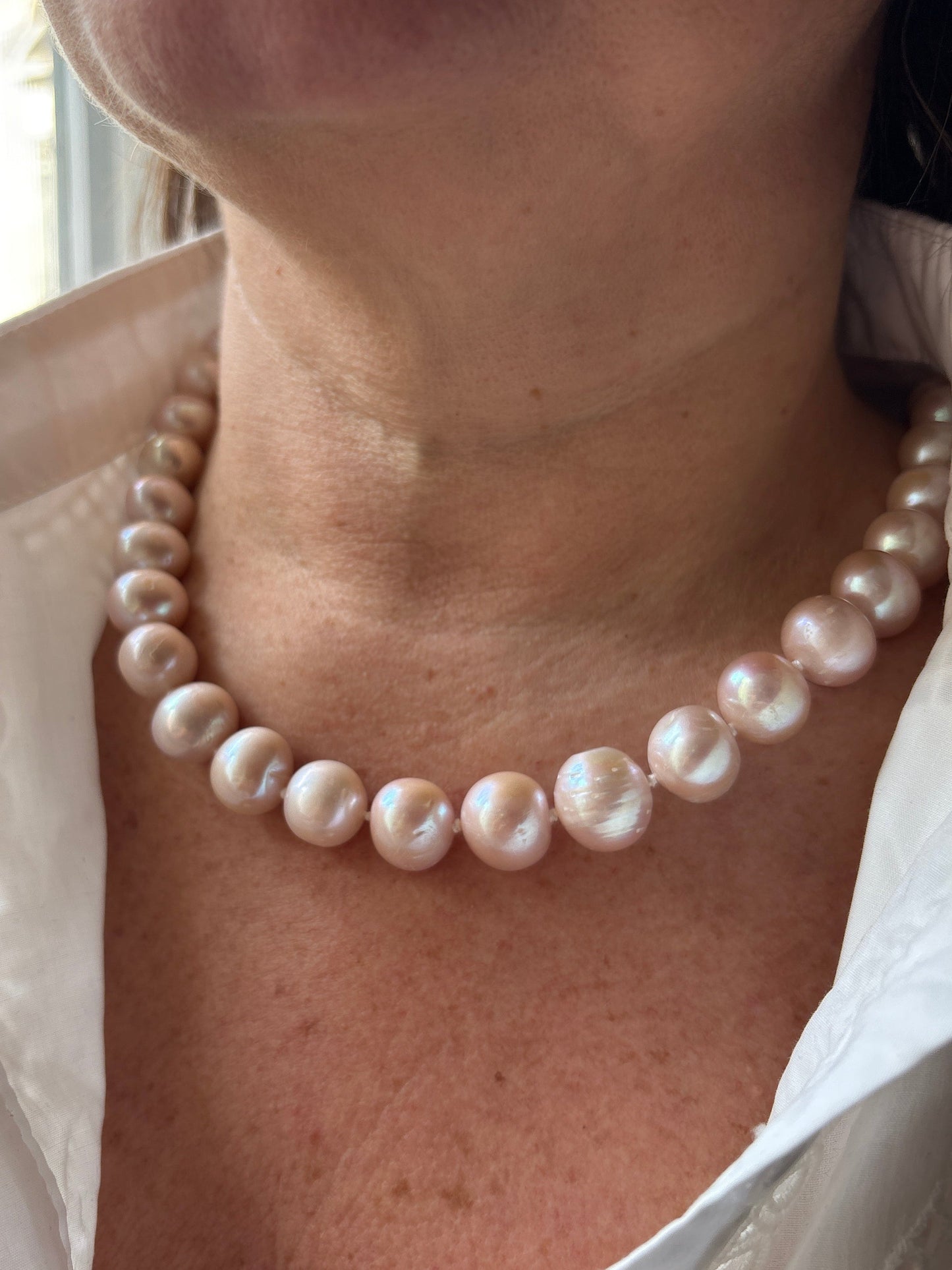 Collana di Perle Rosa