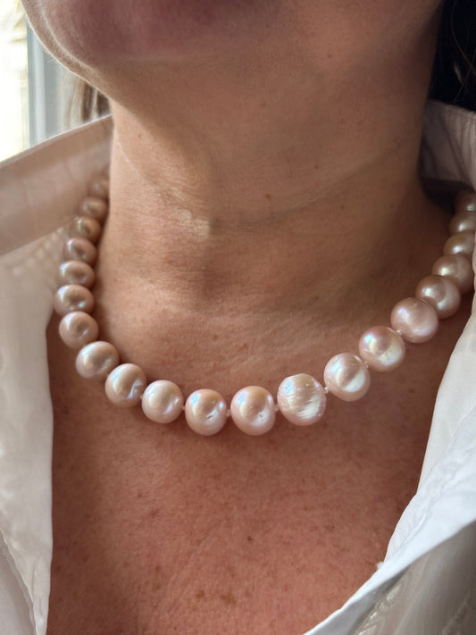 Collana di Perle Rosa