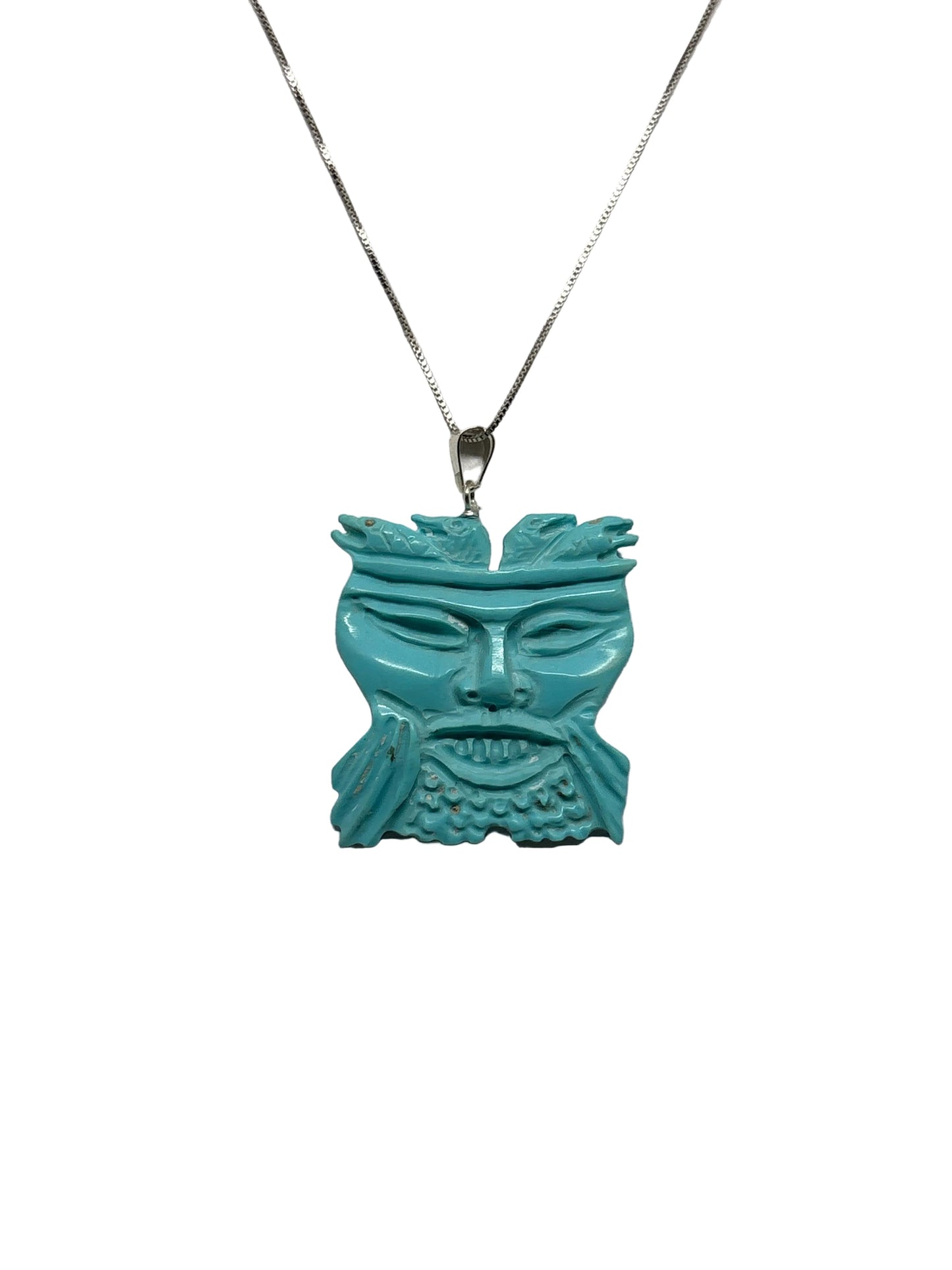 Pendente in pasta di Turchese "Totem Gufo"