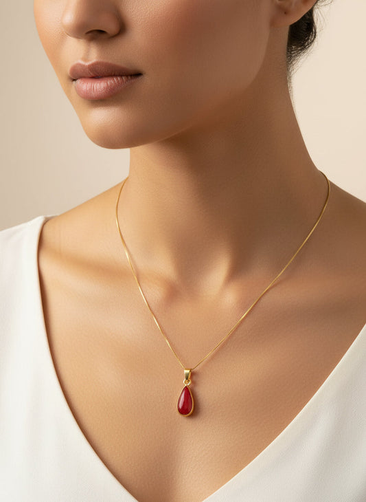 Pendente in Corallo "Goccia"