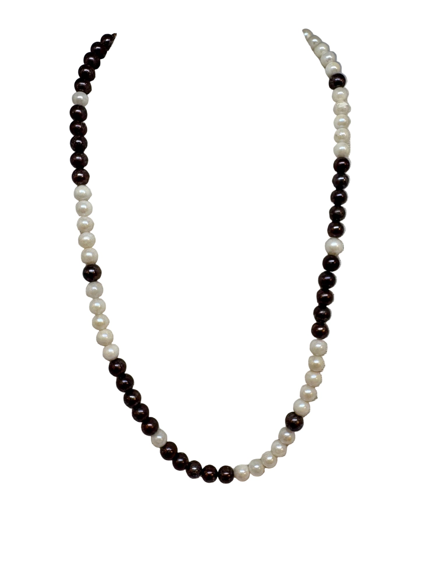 Collana dI Perle Bianche e Nere