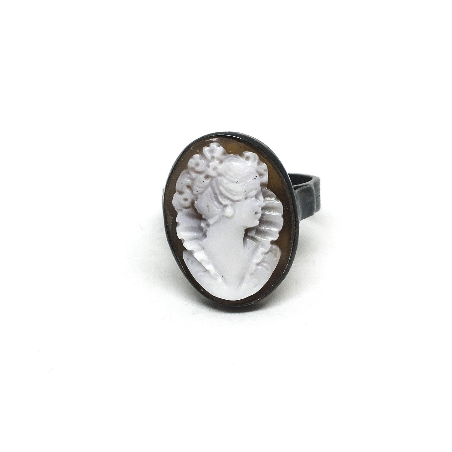 Anello-Cammeo-incisione-Volto-Donna