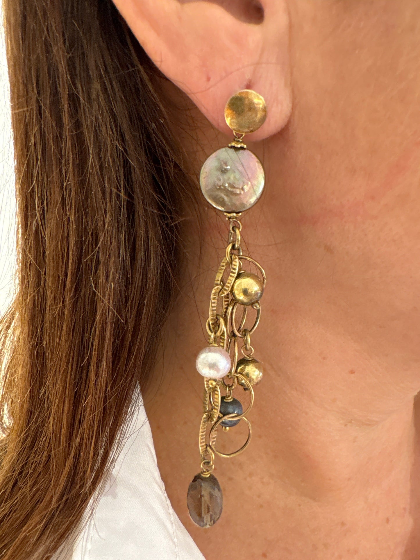 Orecchini di Perle e Pietre Preziose