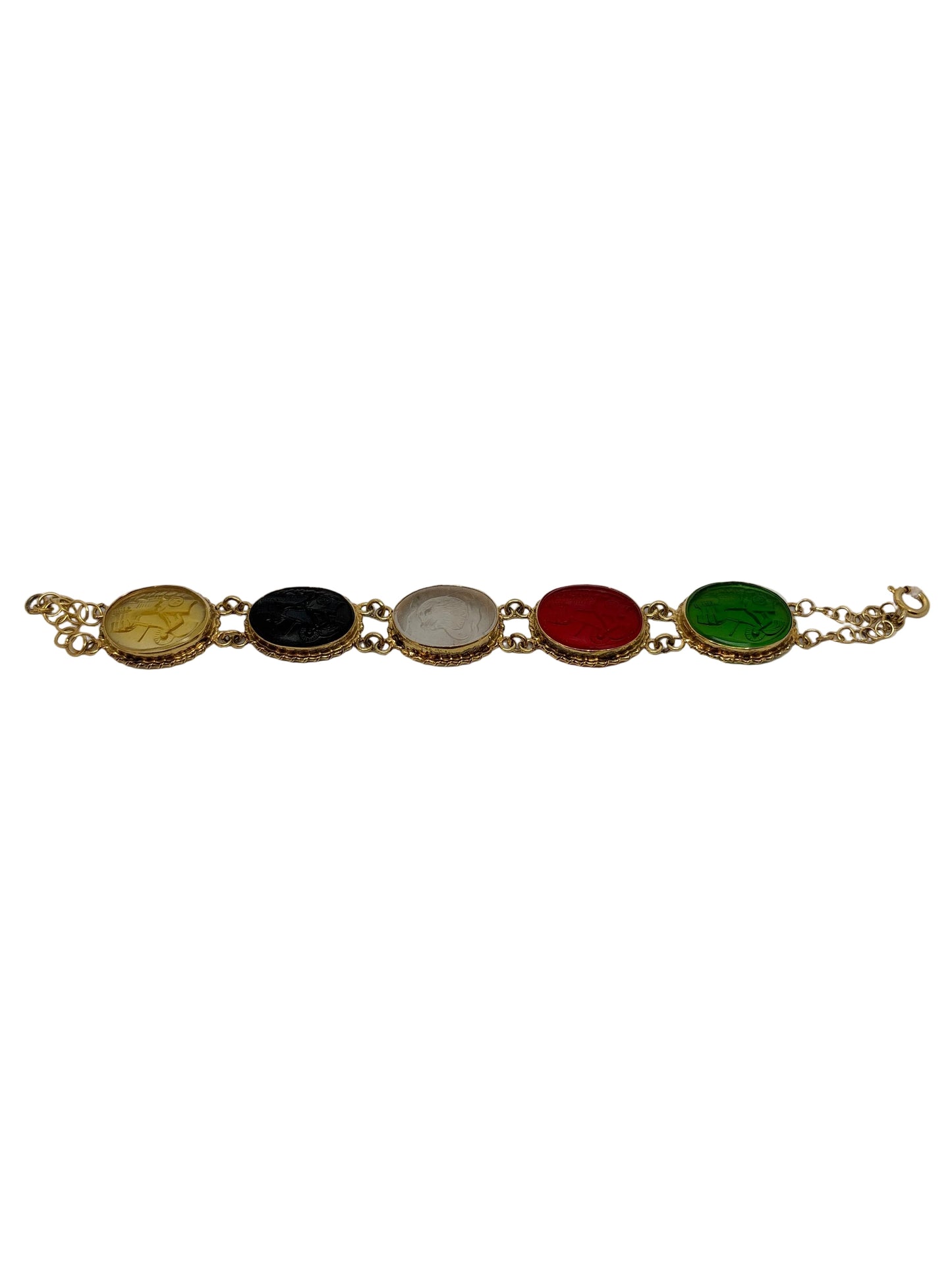 Bracciale in Cammeo Veneziano incisione "Carro di Apollo"