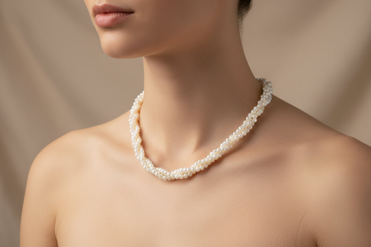 Collana Torchon  in Madreperla
