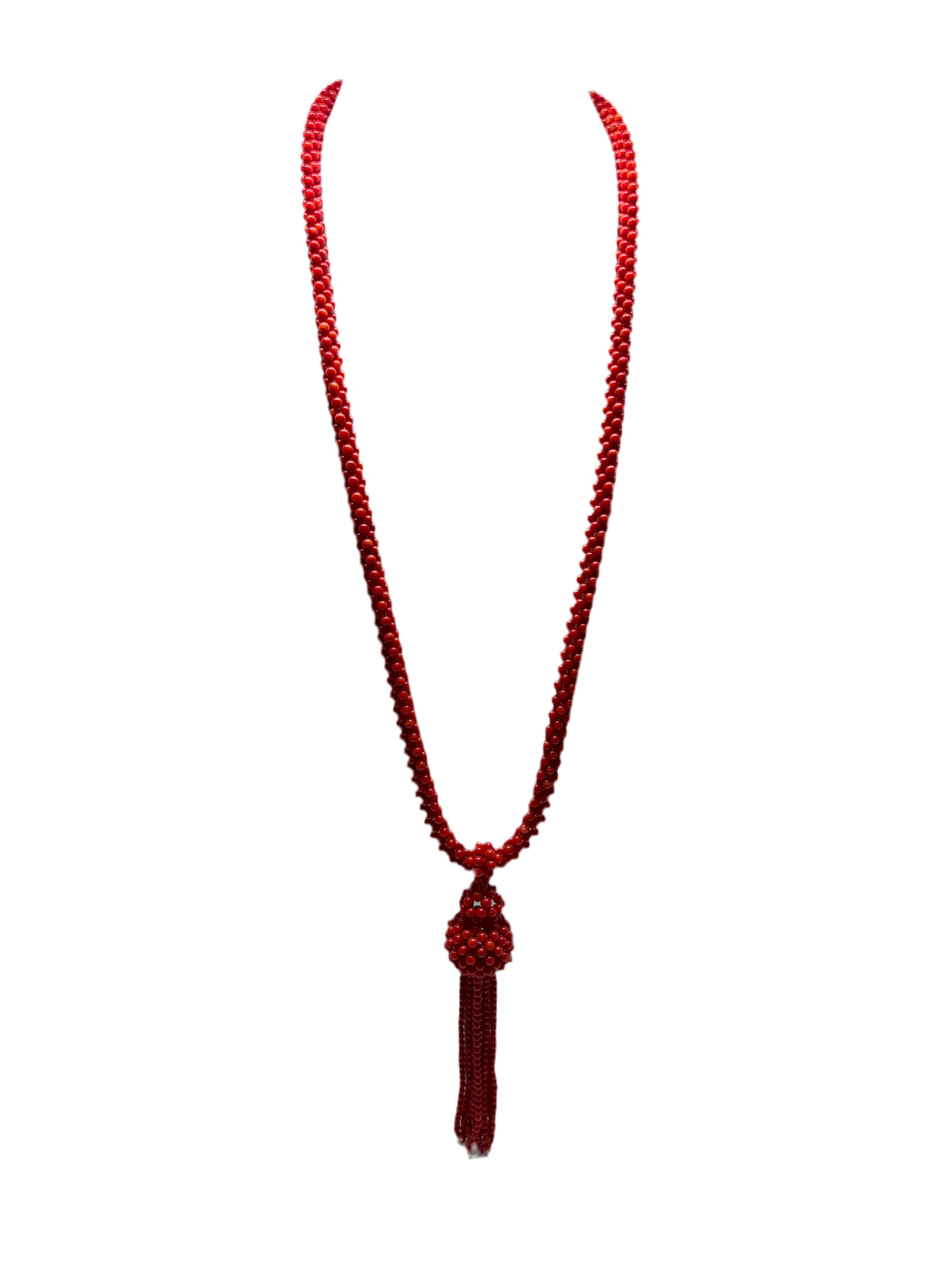 Collana in Tessito in Corallo Bambù