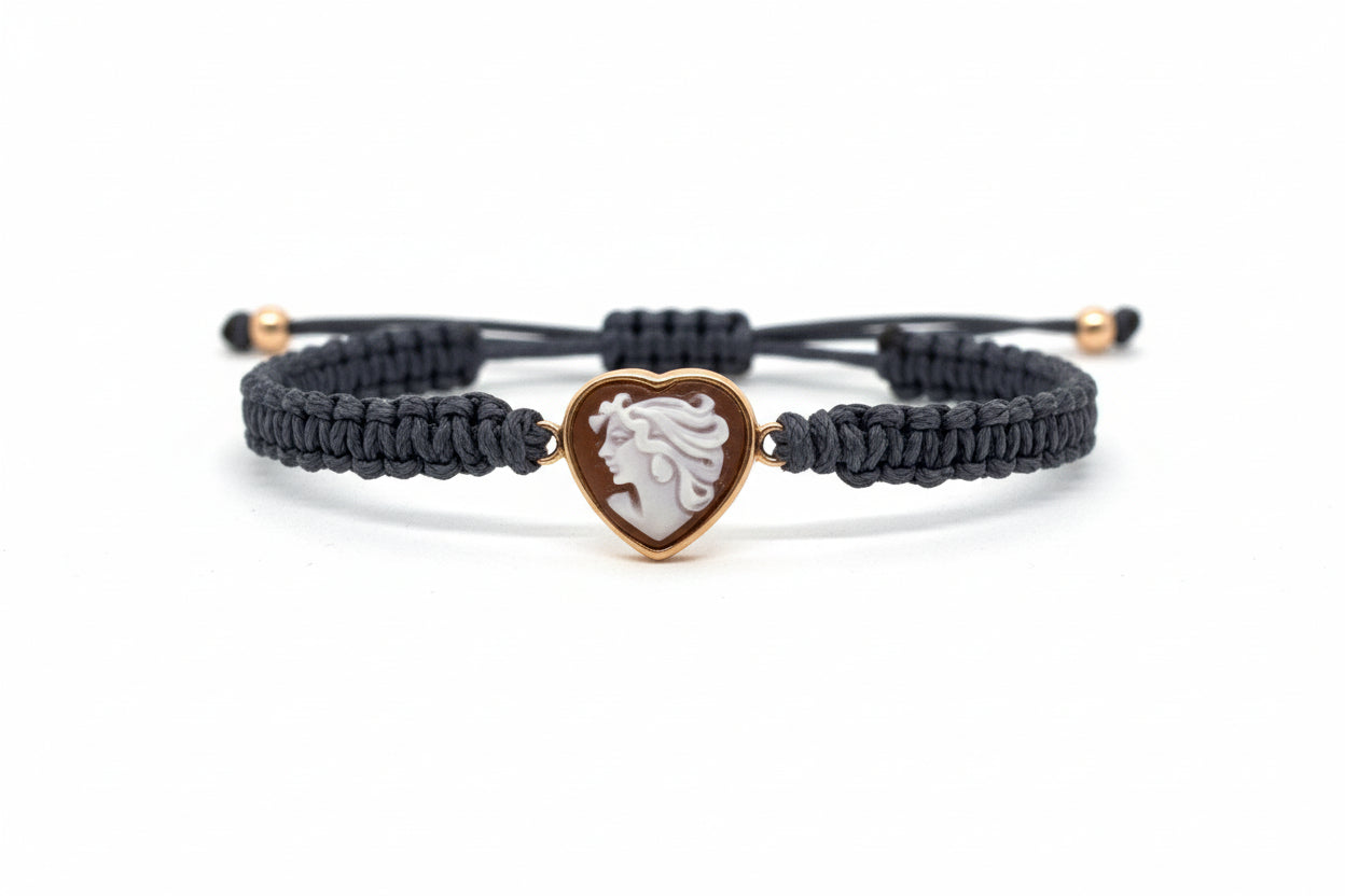 Bracciale in Cammeo incisione "Profilo di Donna"