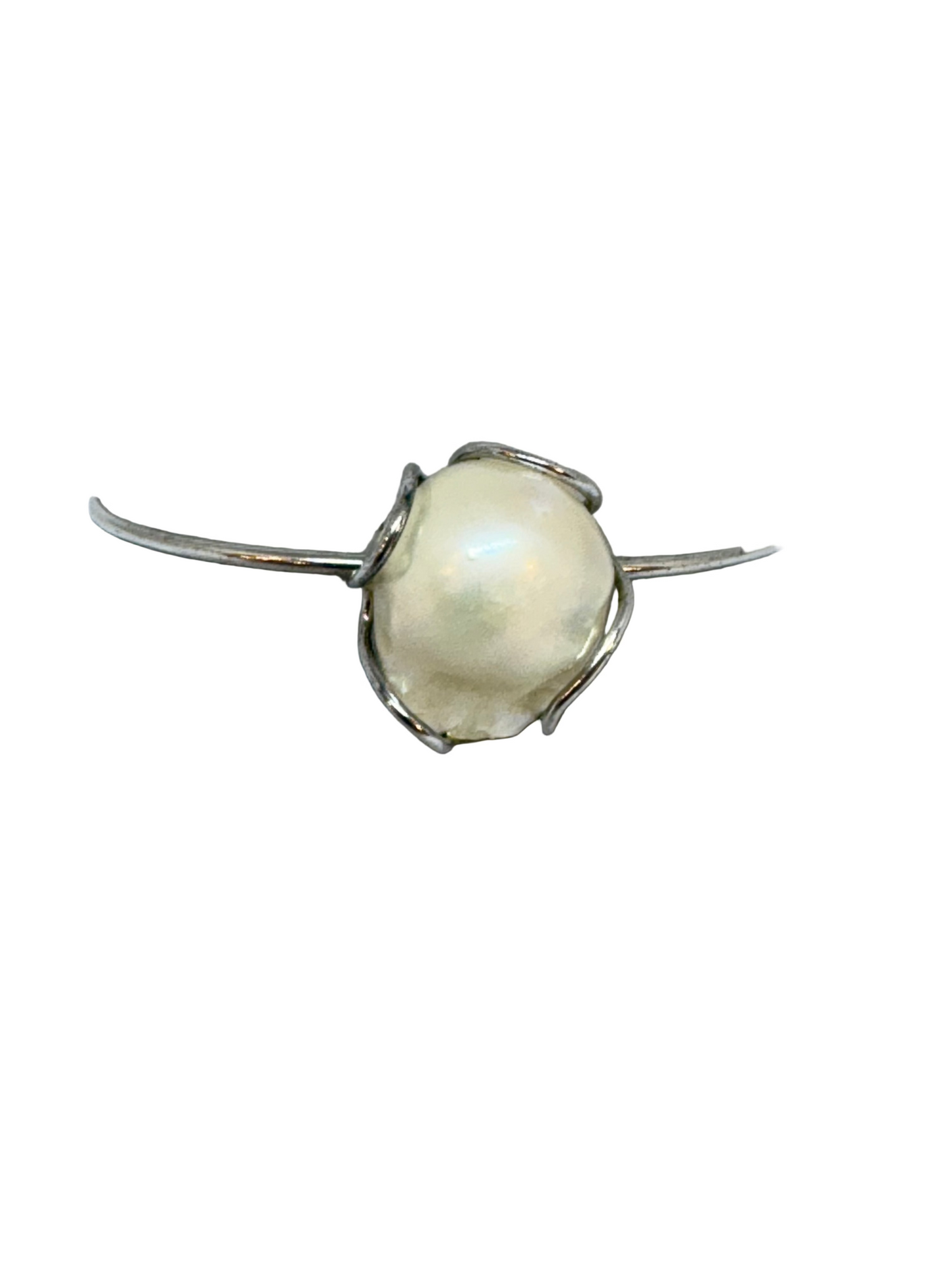 Bracciale Rigido con Perla Barocca