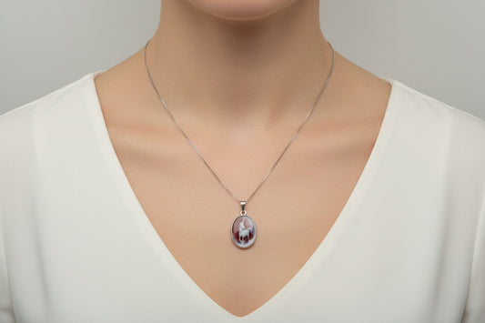 Pendente in Agata incisione "Cavallo"