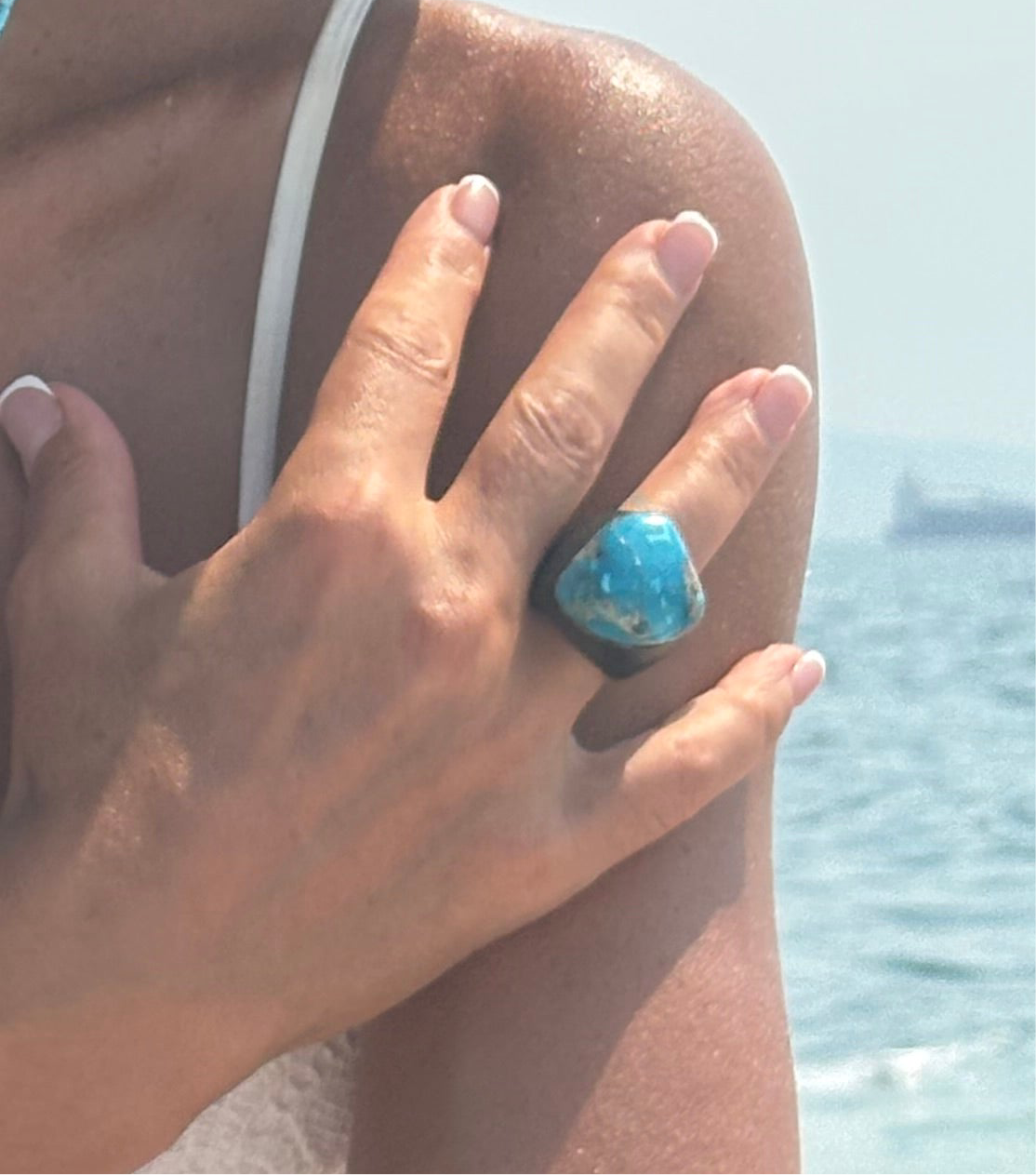 Anello in Ebano e Turchese