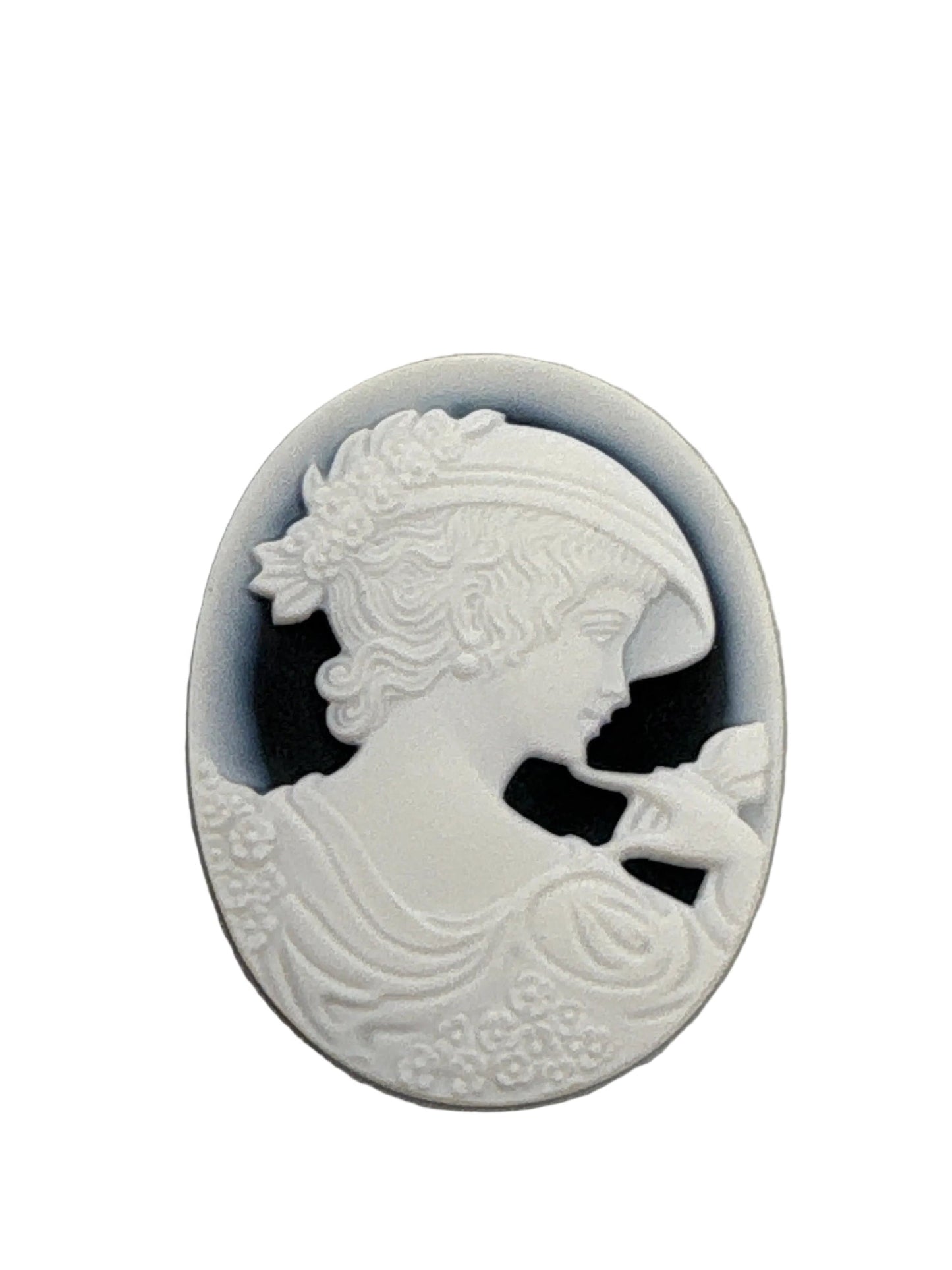 Cammeo Nudo in Agata incisione Profilo di Donna