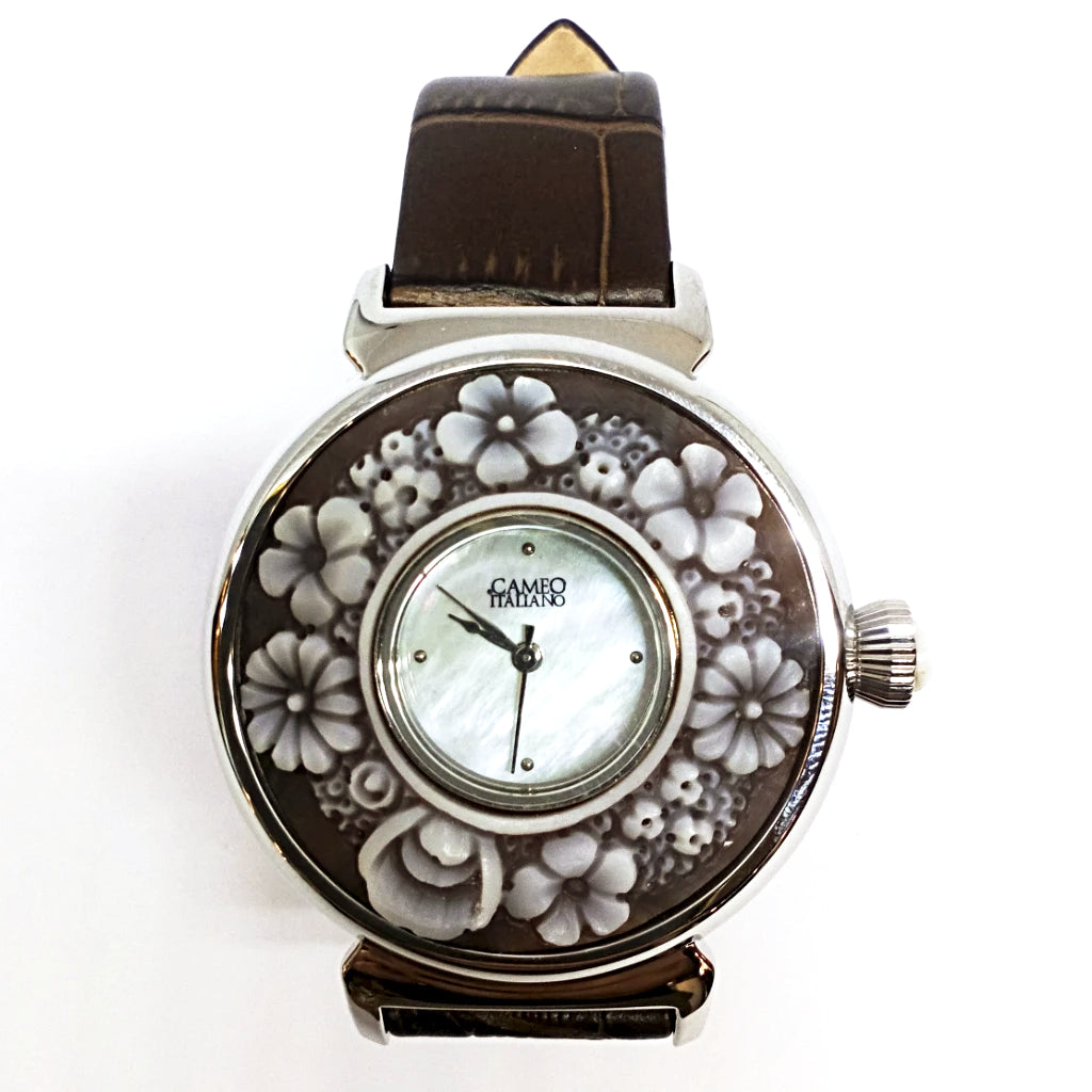 Orologio Cameo Italiano Partenope Cammeo Fiori