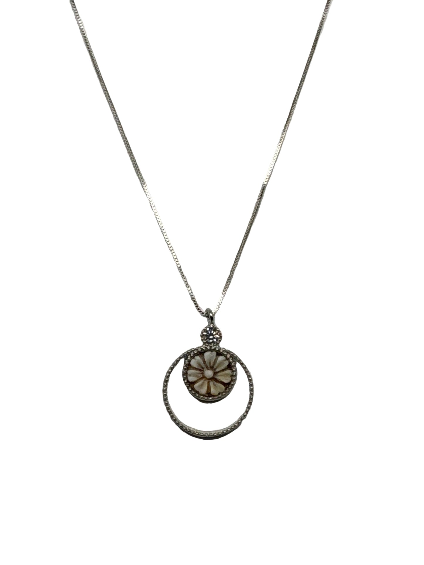 Collana in Cammeo incisione "Fiore"