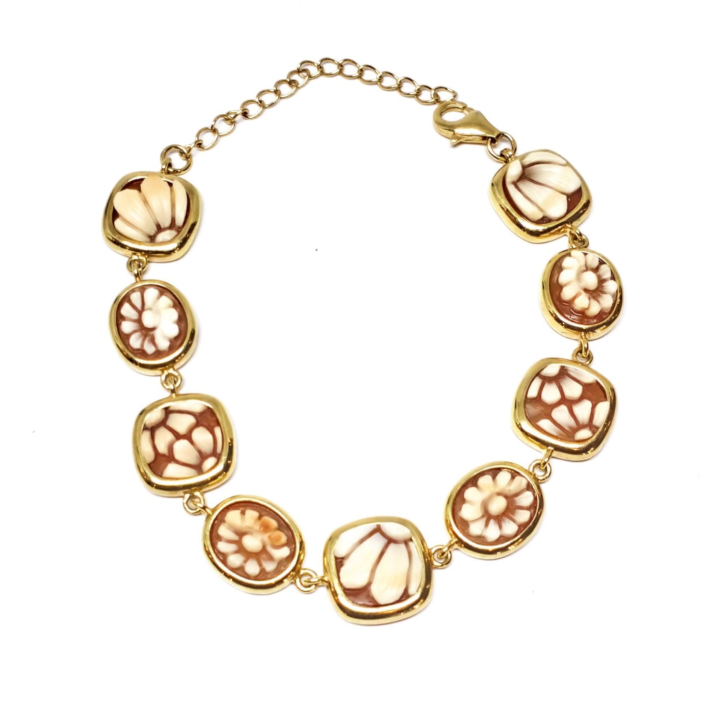 Bracciale-Cameo-Italiano-Cammeo-Fiori 