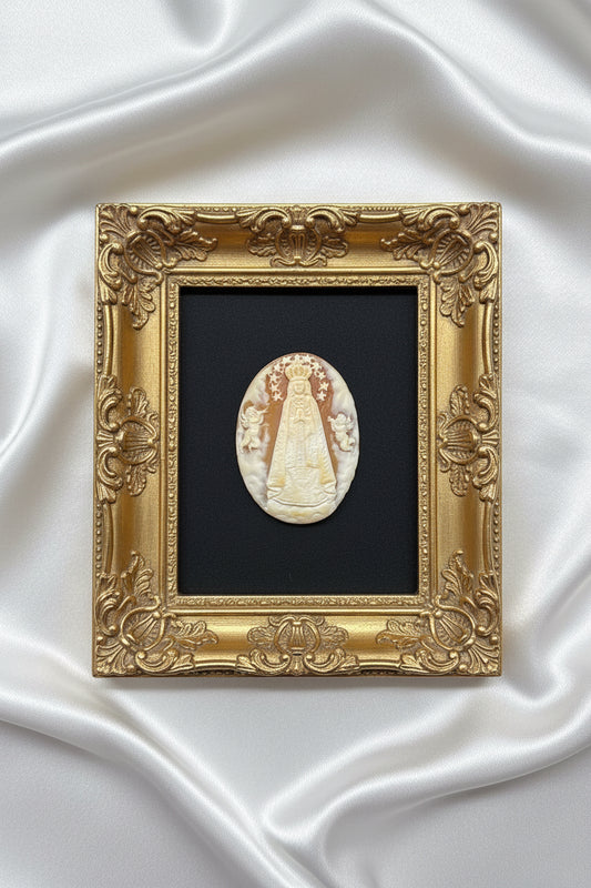 Cammeo Nudo Antico incisione Madonna