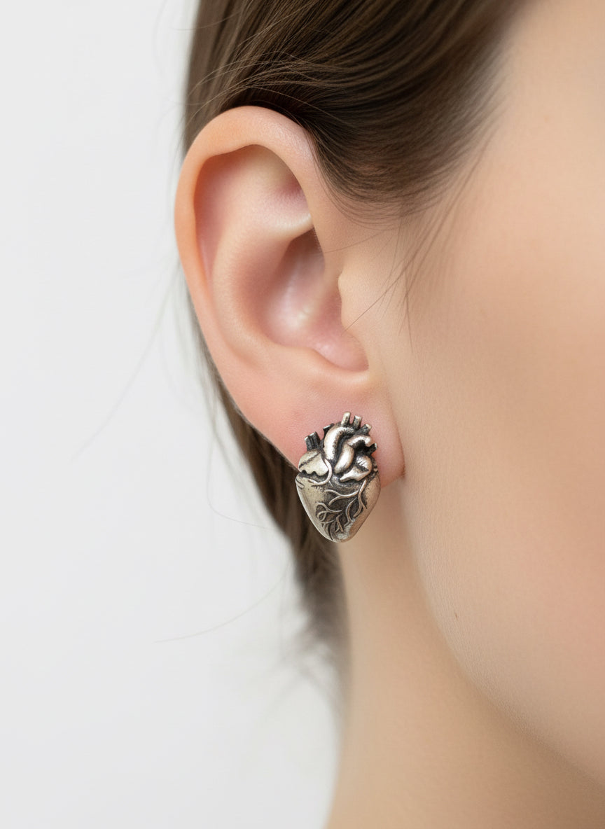 Orecchini in Argento "Cuore Sacro"