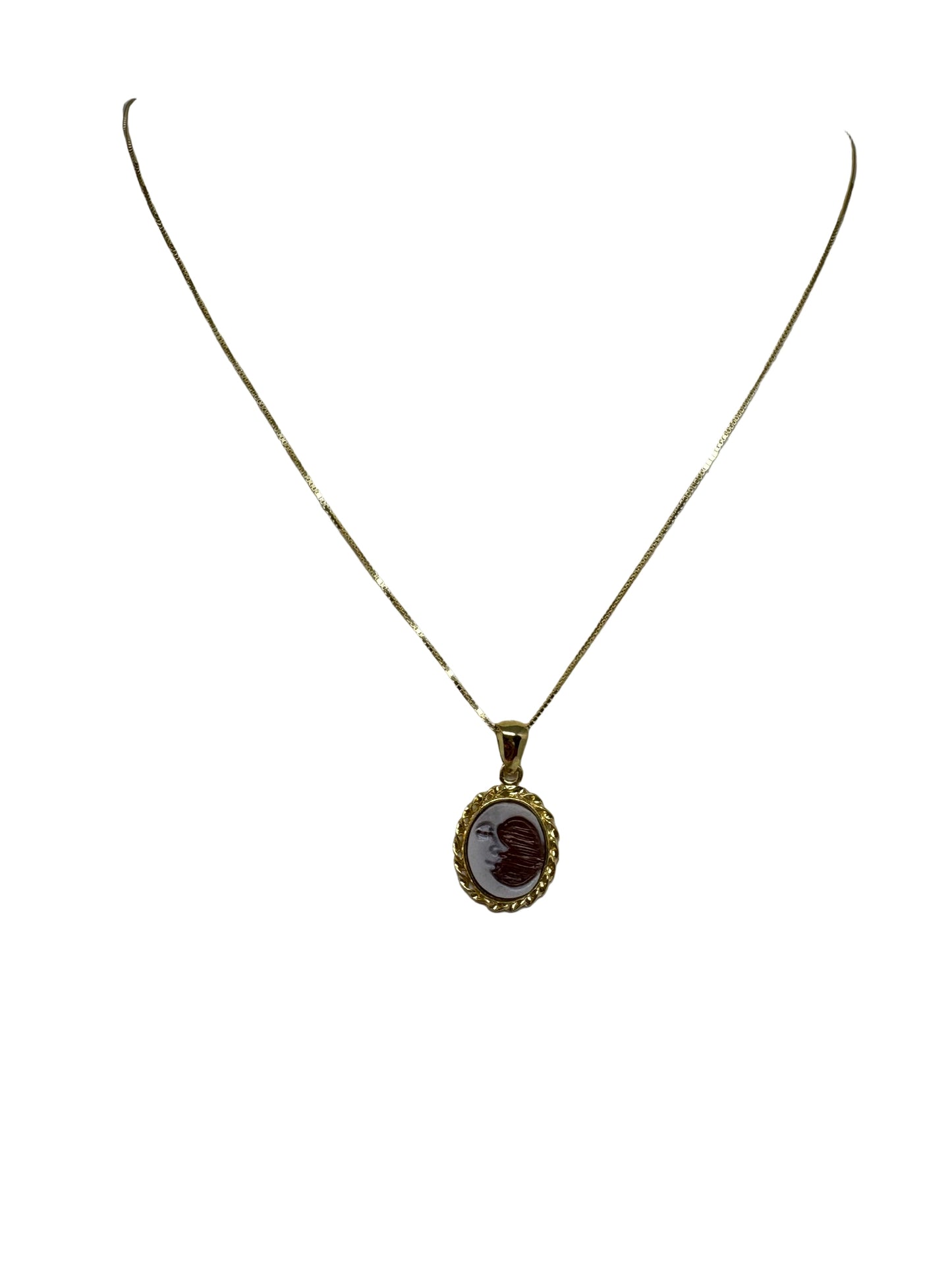 Collana in Cammeo incisione "Luna"