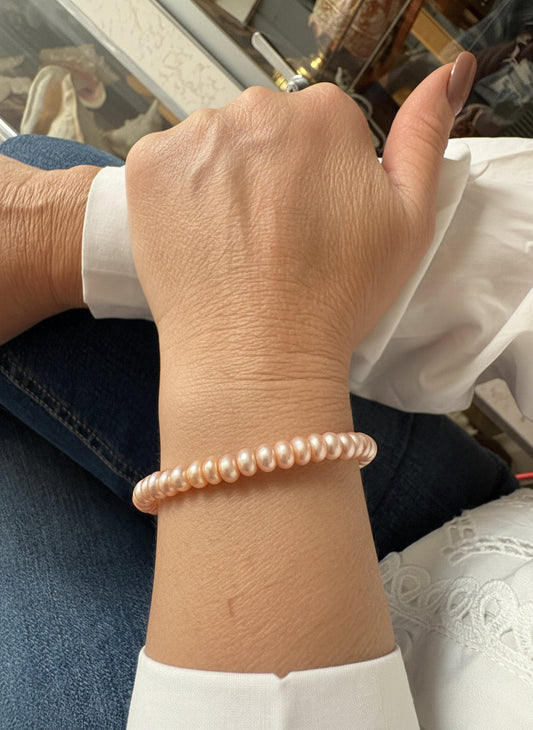 Bracciale di Perle Rosa