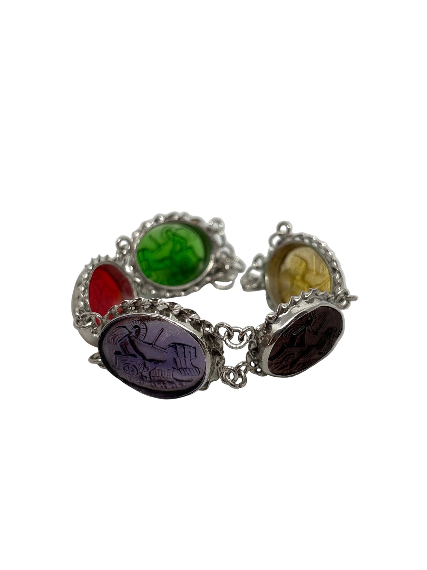 Bracciale in Cammeo Veneziano incisione "Carro di Apollo"