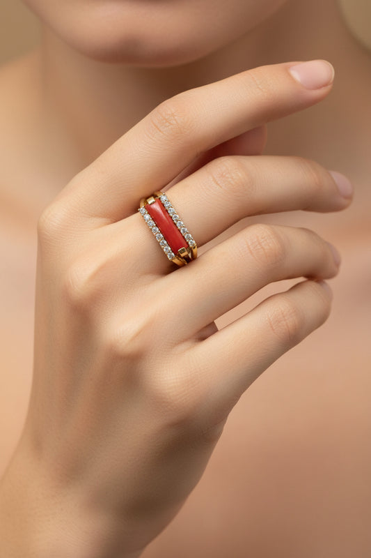 Anello in Corallo