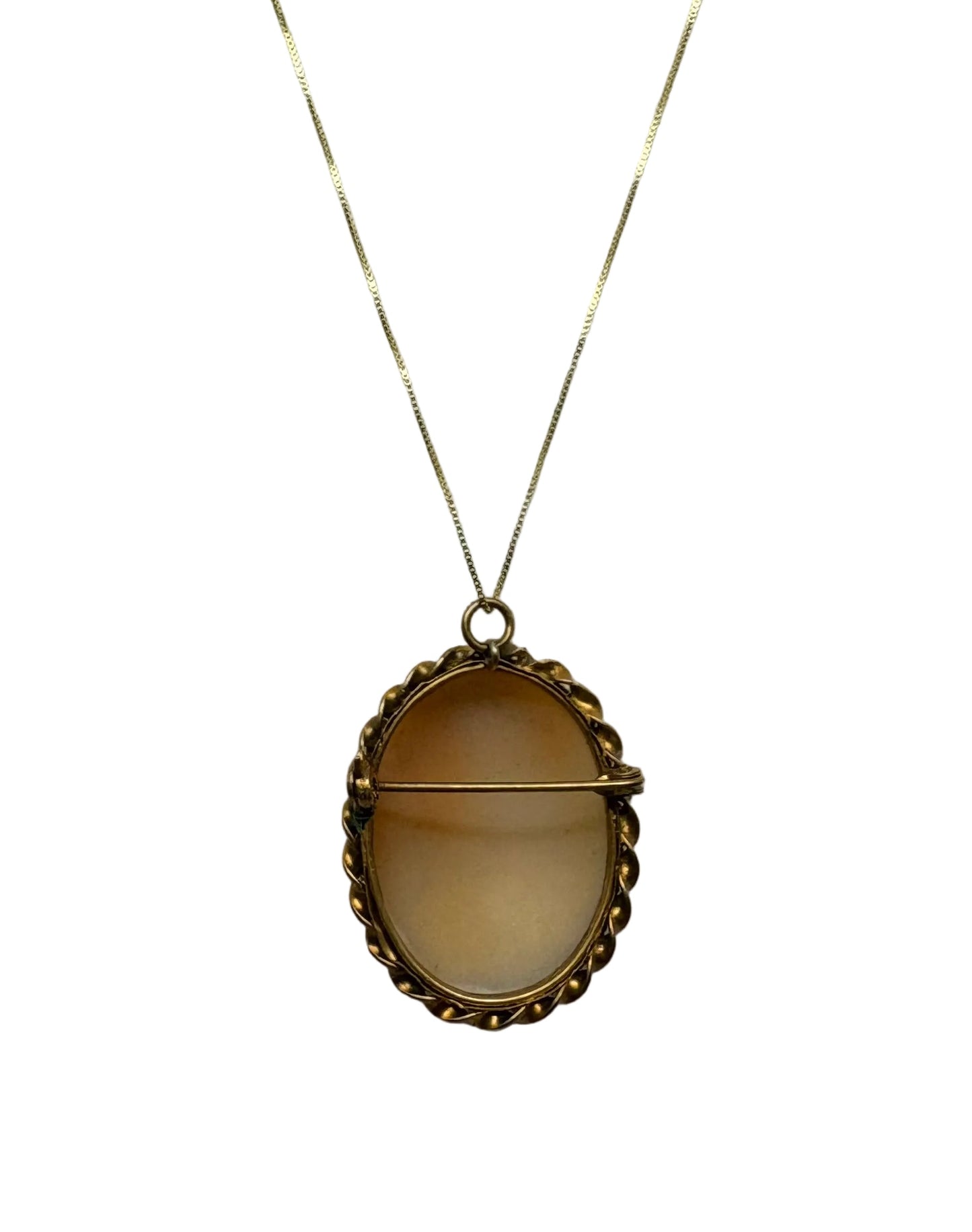 Spilla Pendente in Cammeo incisione "Profilo di Donna"