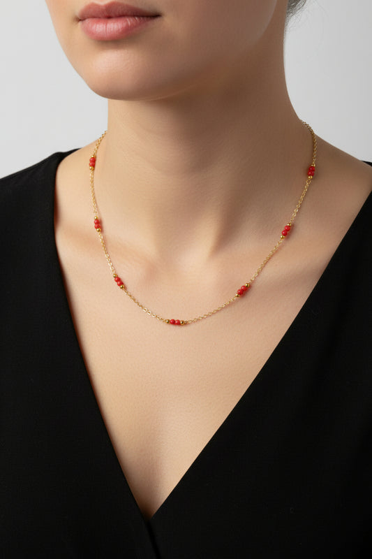 Collana in Corallo e Argento