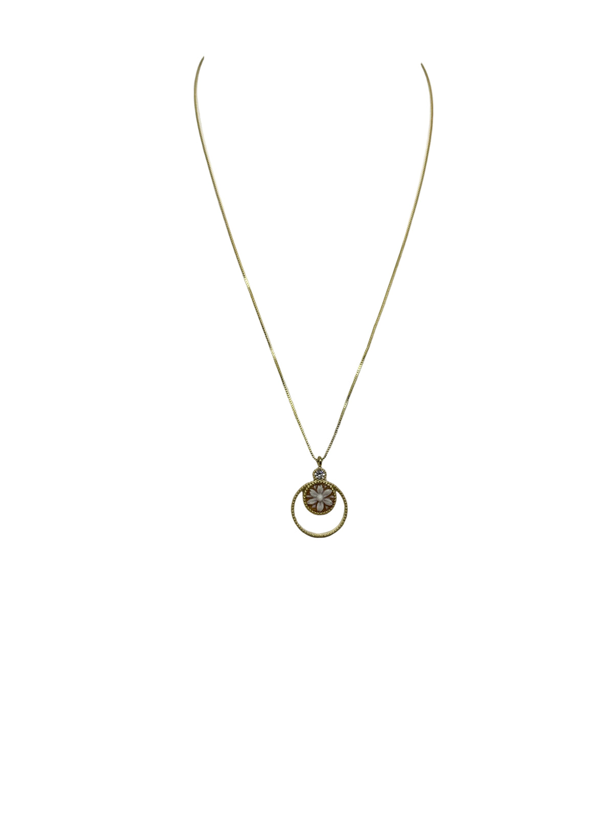 Collana in Cammeo incisione "Fiore"