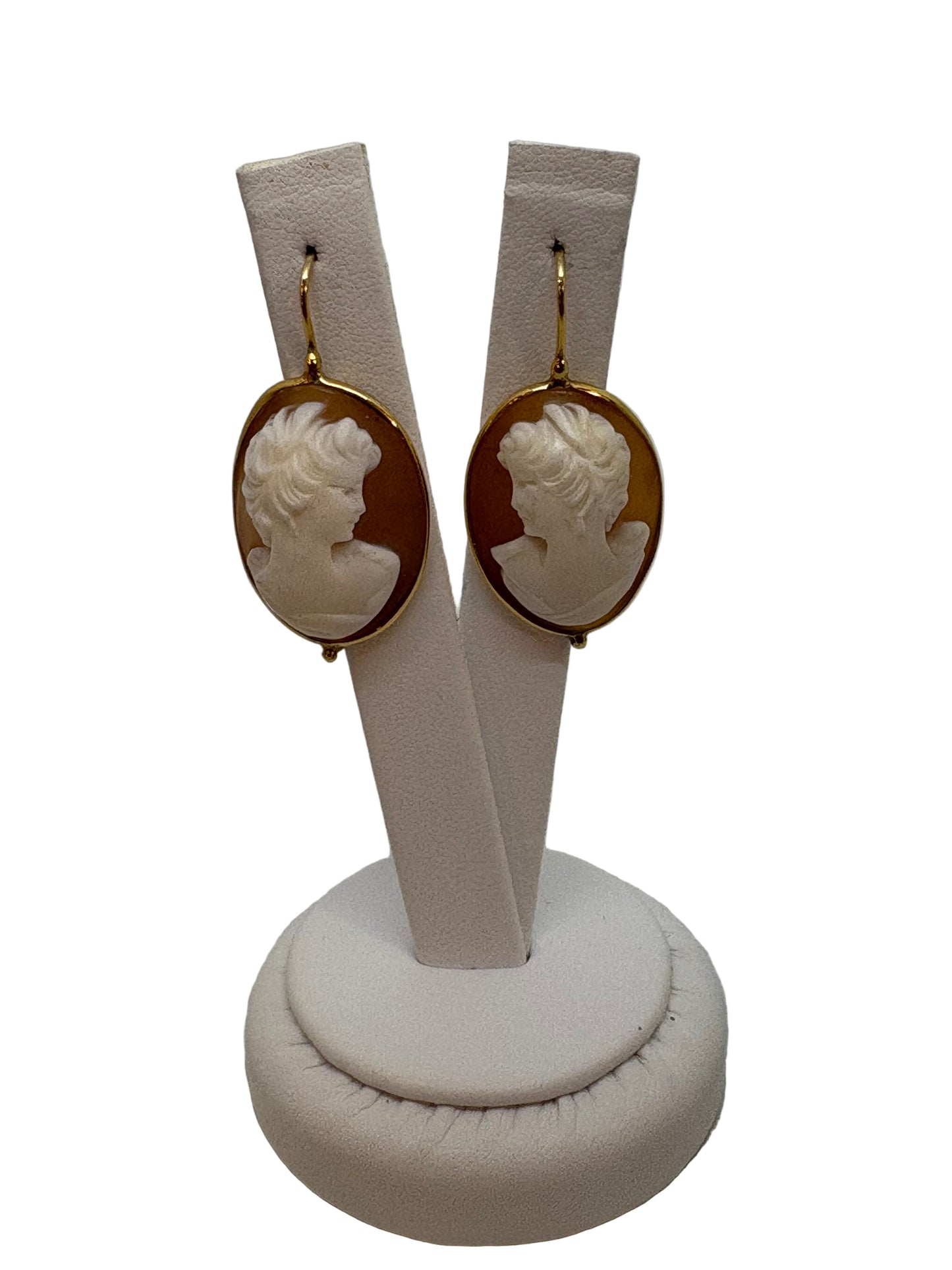 Orecchini in Cammeo incisione "Profilo di Donna"