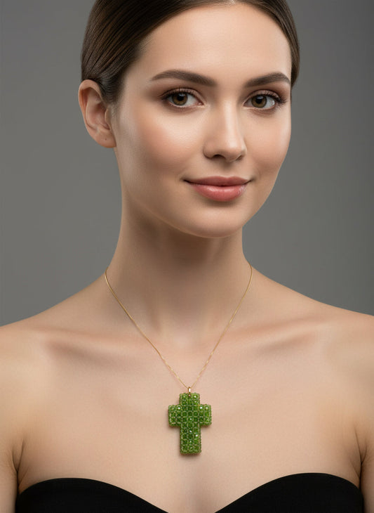 Pendente in Agata  "Croce"