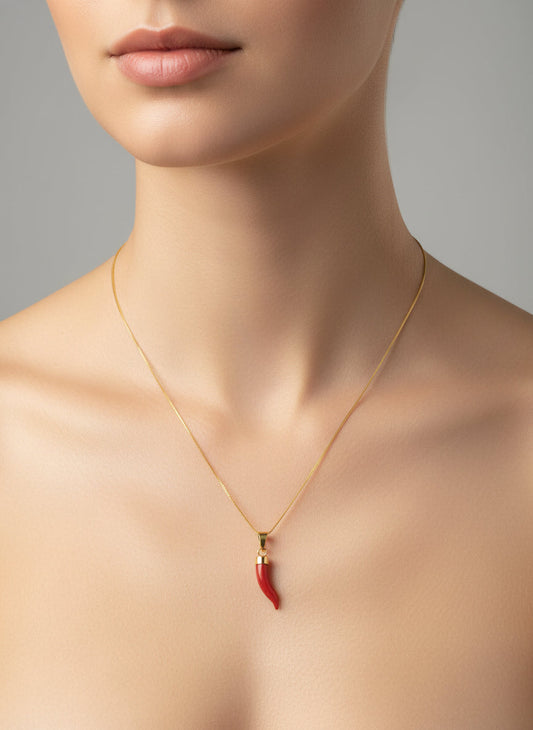 Pendente in Corallo "Corno"