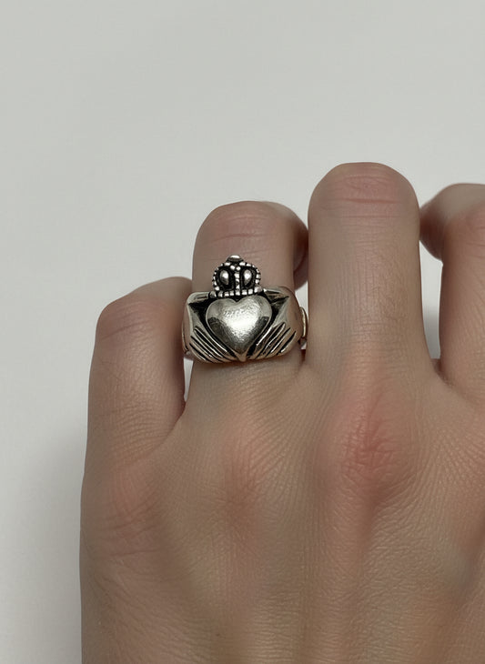 Anello in Argento Raffigurazione "Cuore Sacro"