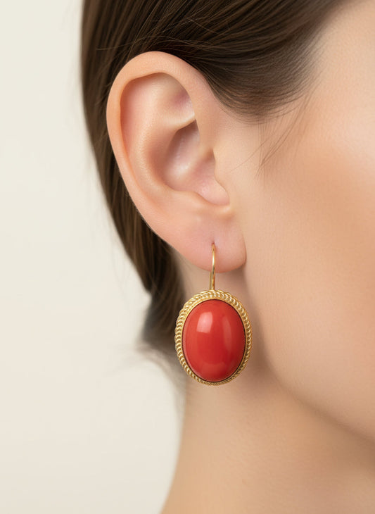 Orecchini in Corallo