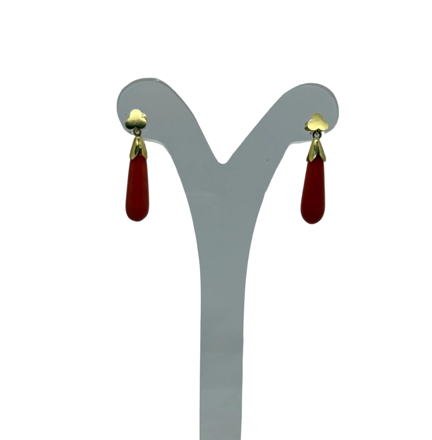 Orecchini in Corallo e Oro